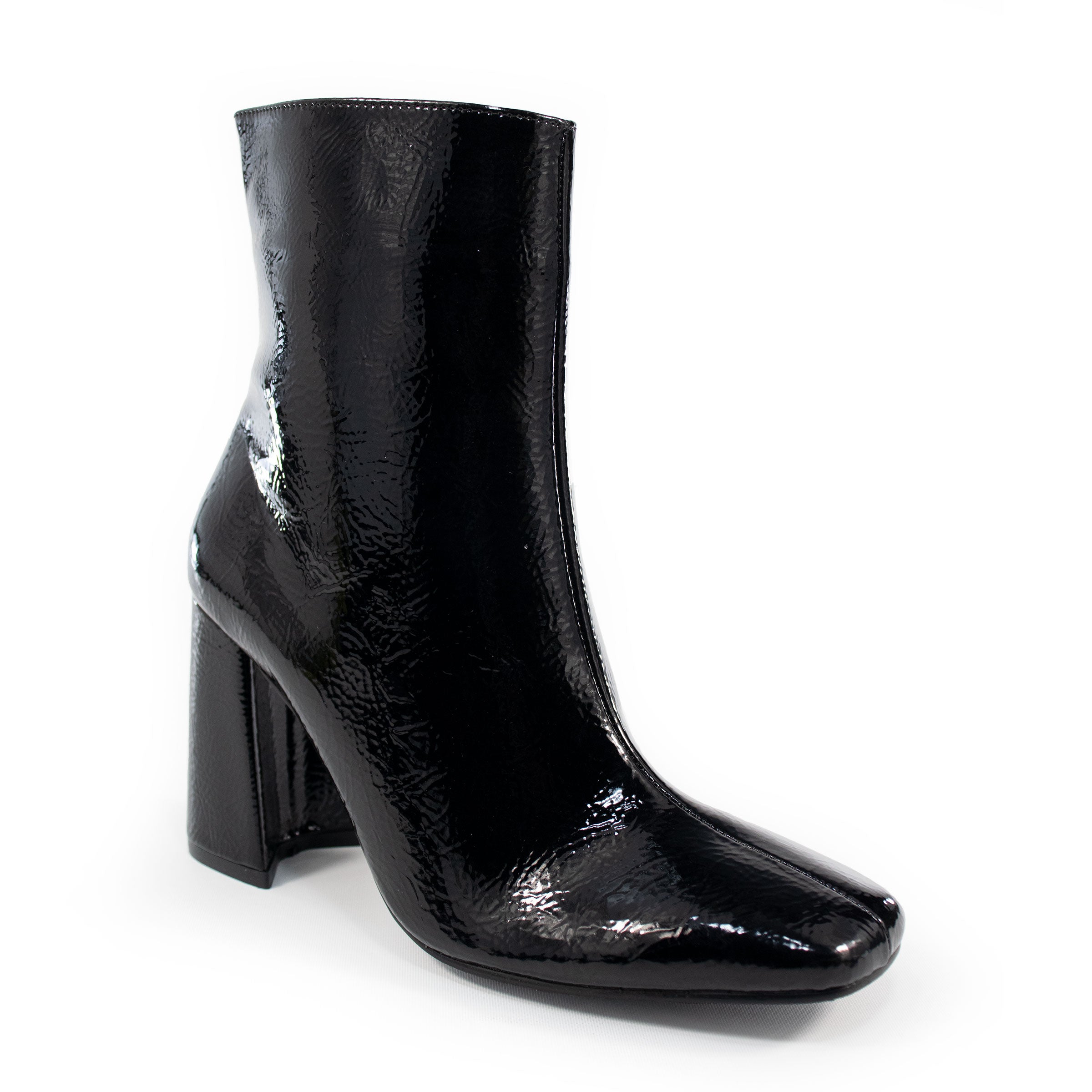 Bota negra para mujer-Lateral